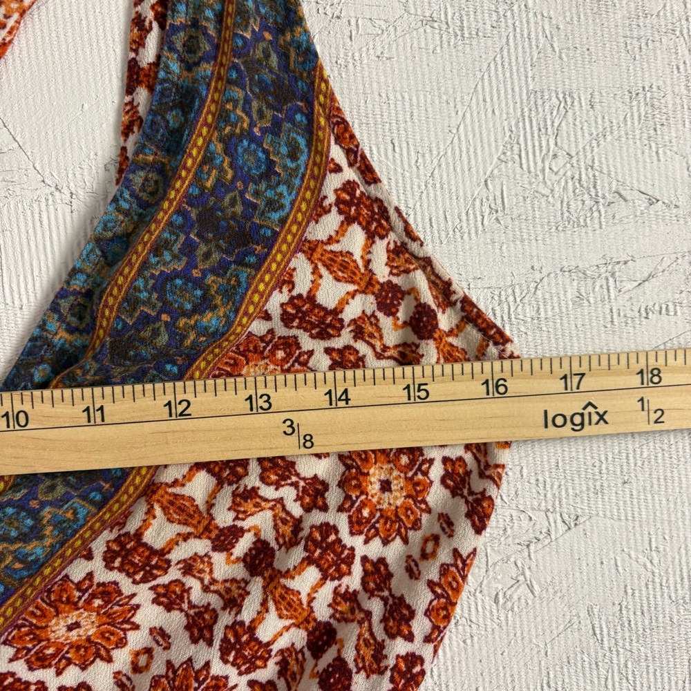 Weavers Floral Boho Patterned Sleeveless Romper Medium Colorful Bohemian - Picture 7 of 11